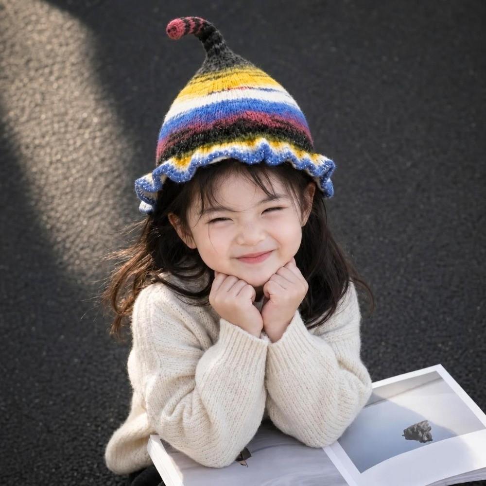Ear Protection Kids Hat Windproof Elf Cap Cute Girls Winter Hat Winter