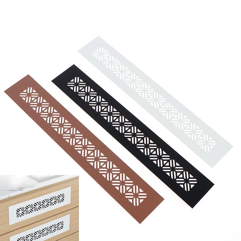 Aluminum Alloy Vents Cover Rectangle 50 Wide Air Vent Decor Louver Breathable Mesh Ventilator Grille Cover