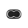 2x Carbon Fiber Rear Water Cup Holder Cover Trim For Dodge Challenger 2015-