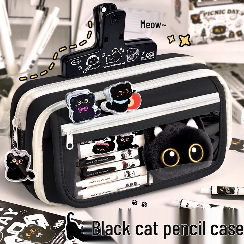 Girls' Nine-Layer Large Capacity Pencil Case - New Trendy Stationery Box for School Students
