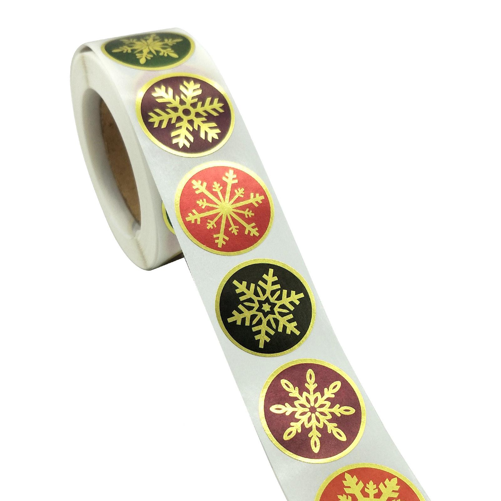 

Pack Sticker Christmas Holiday Gift Decorating Gift 1 Roll 500 Posts Christmas 2.5cm / 1inch