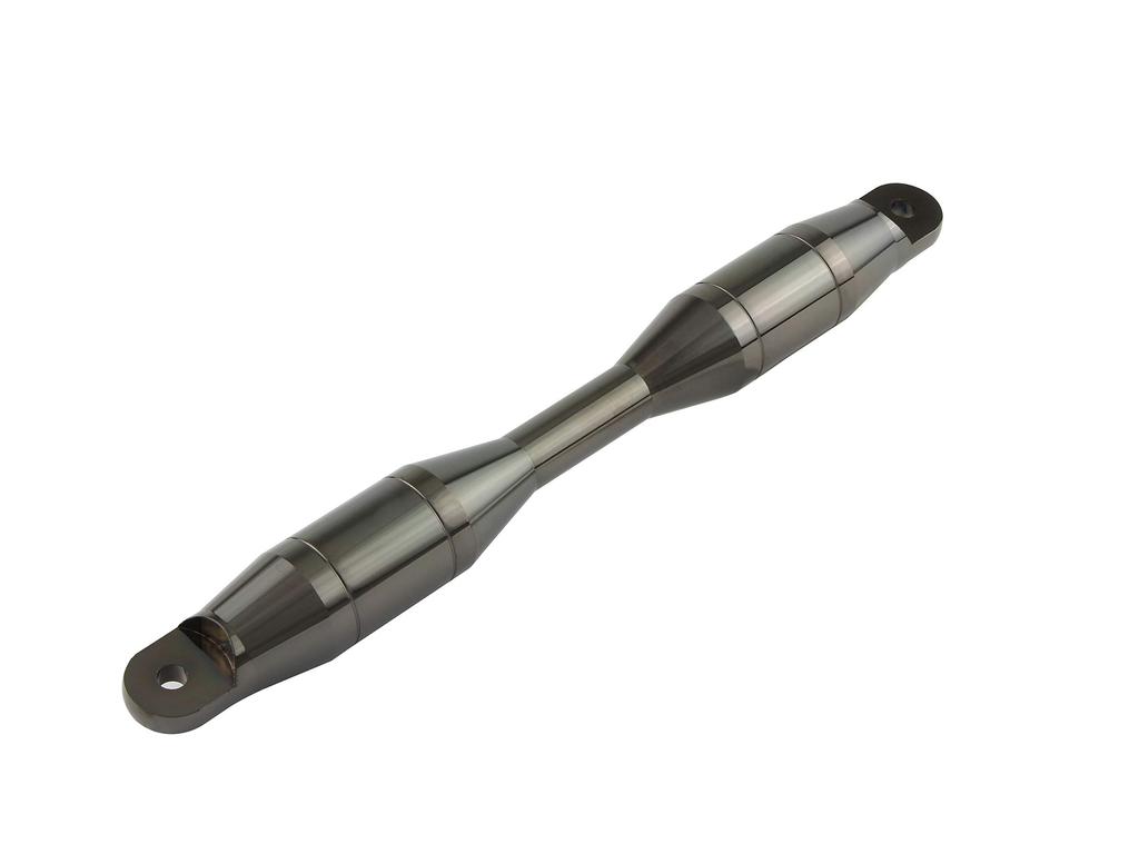 POSH FAITH Motorradzubehör Griffstrebe, Schnellspannstrebe, Strebenschaft Typ II, 187 mm, Schwarz, Chrom, 095267-66