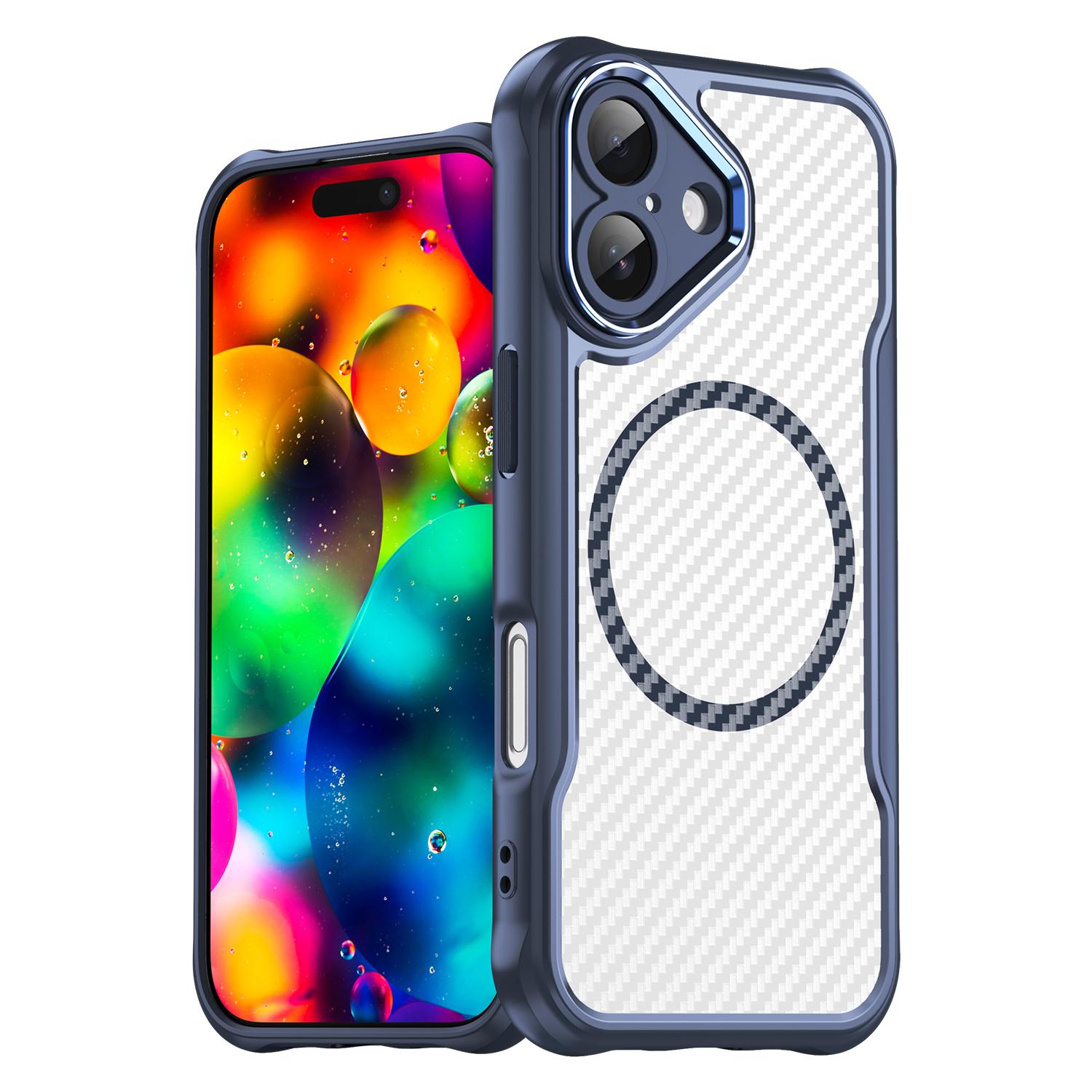 

Shockproof Transparent Anti-Dust Case for Iphone 17 Pro Max Air 15 16 Plus Iphone17 13 14 12 Pro Iphone16 Iphone15 iPhone 15 синий