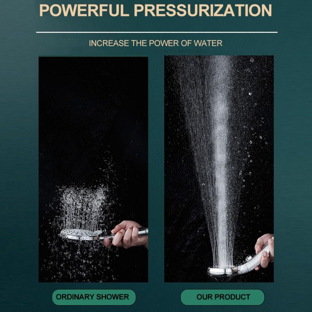 Wassersparender, verstellbarer Duschkopf mit Ein-Tasten-Stopp-Wassersprüher und 4 Modi für den Haushalt