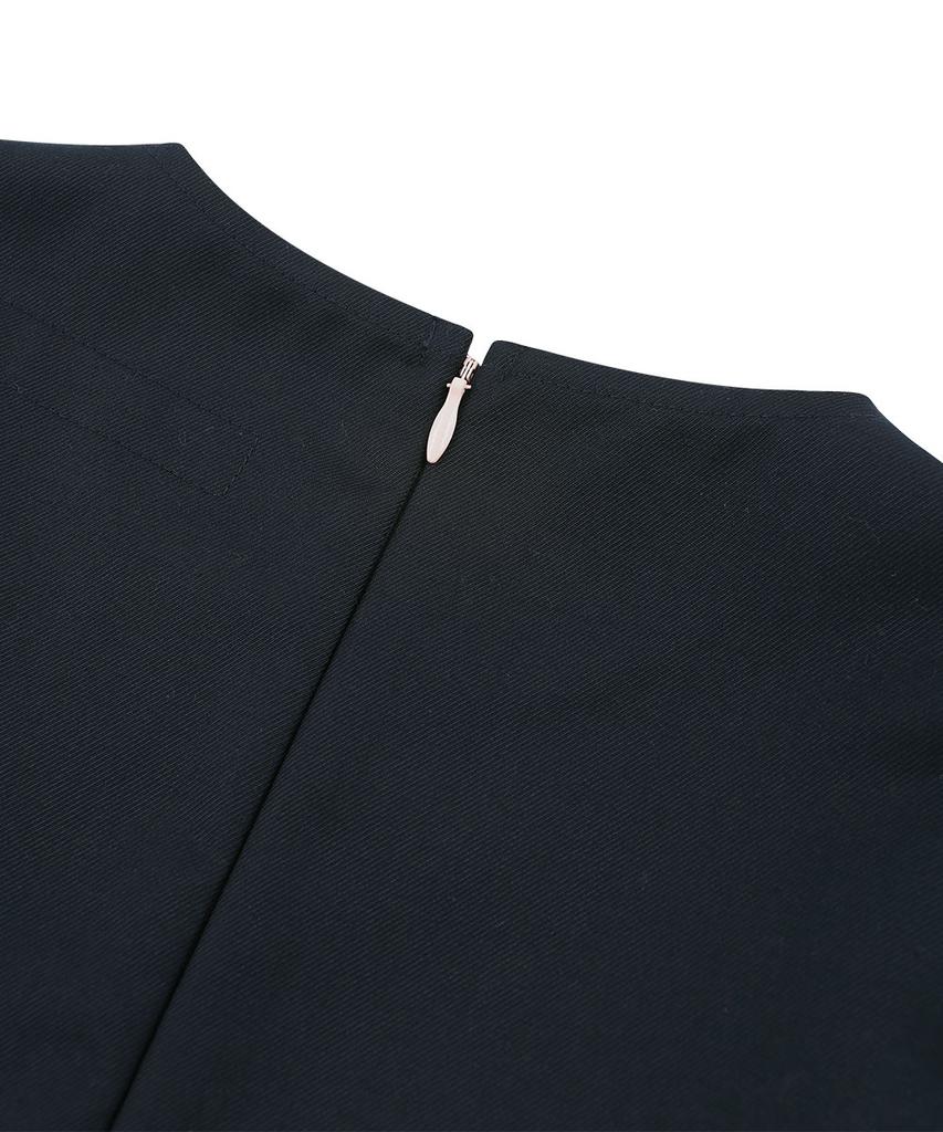 Grails Blissful Puff Dress [Navy]