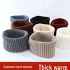 Unisex dicker Kaschmir-Nackenschal: Vielseitiger gestrickter Pullover-Schal für Herbst und Winter