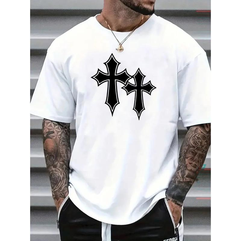 European Size Mens TShirt Comfortable Crew Neck Casual Cotton ShortSleeves Soft Breathable Top Menswear Tshirt Summer Spring Streetwear Cotton Fabric
