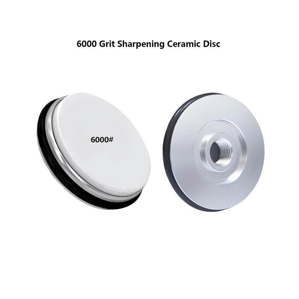 Rolling Wheel Knife Sharpener with Diamond and Ceramic Replacement Heads