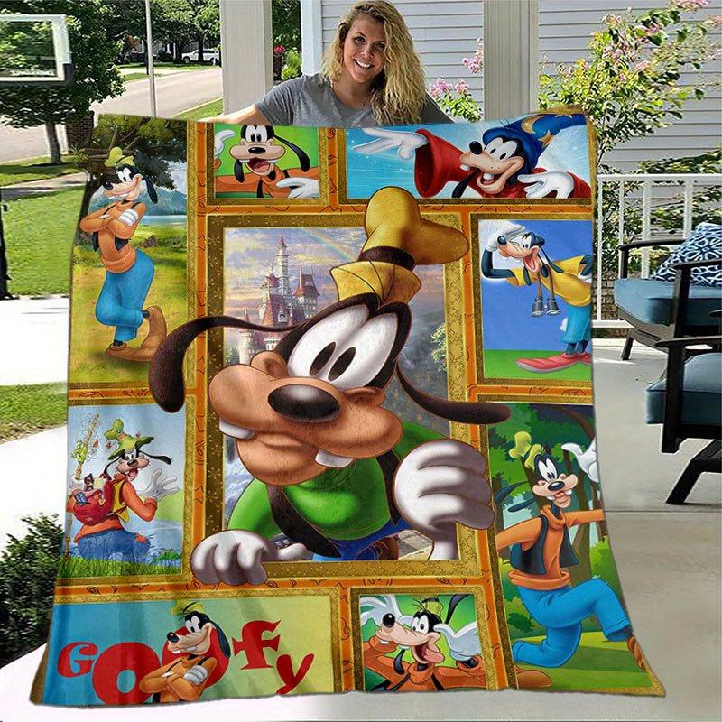 Goofy Blanket  Ultra-Soft, Warm, Cozy Throw for Living Room, Sofa, Four Seasons Travel Accessory  Cute Cartoon Character Home Decoration