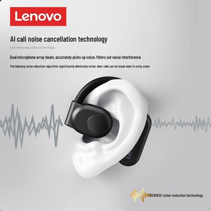 Lenovo Open-Ear Bone Conduction True Wireless Bluetooth Headset