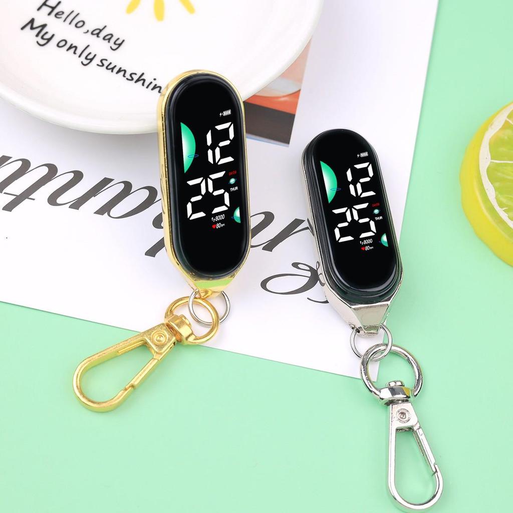2026 Waterproof LED Touch Keychain Watch - Luminous Display