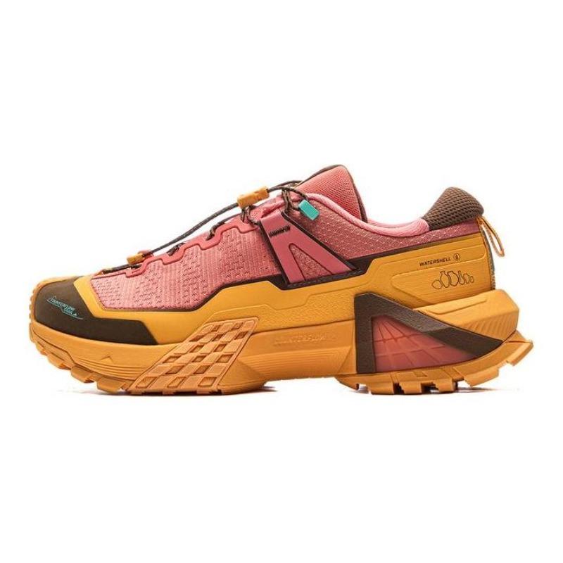 Li-Ning CF Shuchuan Pro Unisex Low Top Hiking Shoes Brown Cushion Anti Slip Wear Resistant AHTU017-1 40