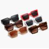 Sunshade Wide Brim Square Men's Large Frame Sunglasses Fashion Glasses Women's  Jewelry Accessory
