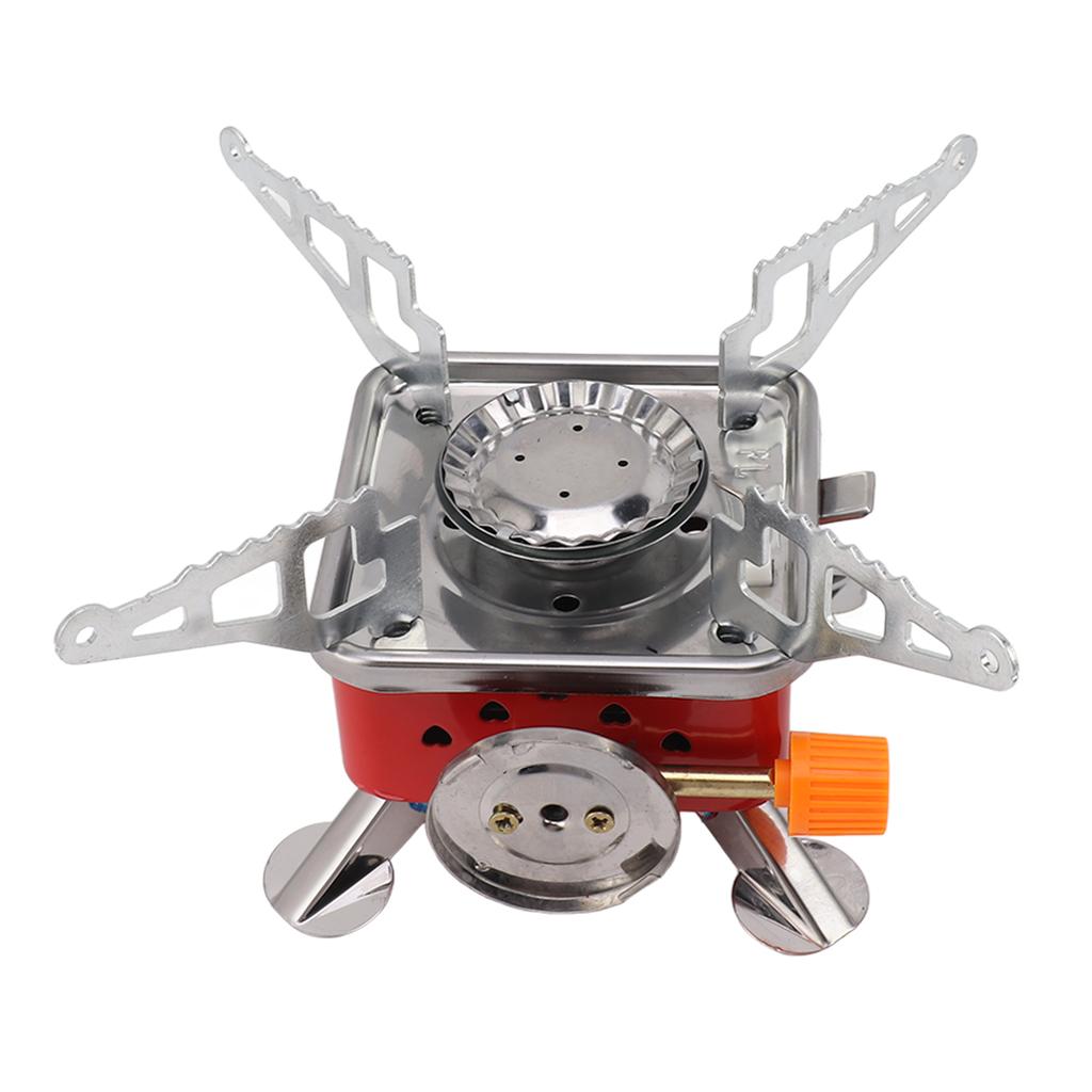 Portable Camping Gas Stove Windproof Metal Mini Folding Gas Stove for Outdoor Camping Home Commercial Use
