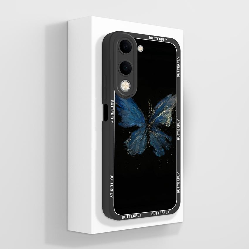 Für Vivo Y04 Y03 Y02 Y11 Y15 Y20 Handyhülle Niedliches Cartoon-Mädchenmuster Glattes Flüssigsilikon Stoßfester Schutz Rückseitenabdeckungen Hülle Für Vivo Gehäuse