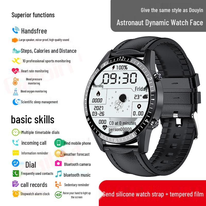 GT4 Smartwatch: Advanced Model with Call Functionality, Sports Tracking, Heart Rate & Blood Pressure Monitoring, Bluetooth Compatibility.