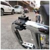 YFFSFDC Handlebar Holder, No Drilling Required, Motorcycle, LED, Work Light, Bracket, Fog Lamp, Compatible