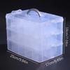 3 Tiers Transparent Plastic Makeup Organizer Jewelry Storage Box Removable Storage Case Toys Organizer Finishing Box