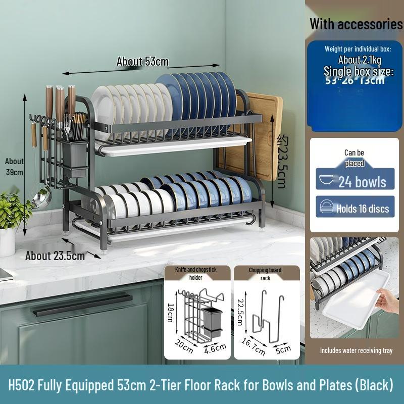 Youshu 2-Tier Dish Drying Rack