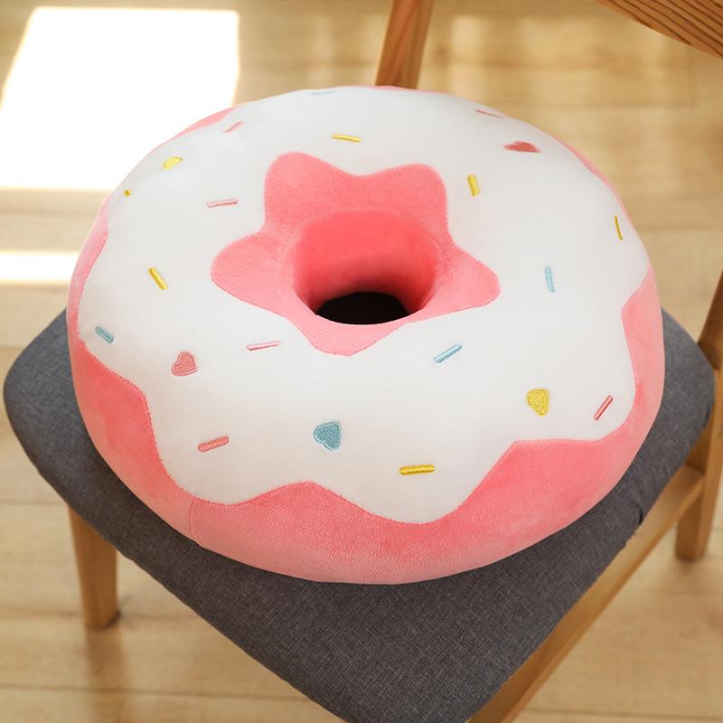 Creative Donut Seat Cushion Plush Toy Sofa Pillow Home Balcony Tatami Futon Casual Butt Cushion