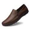 Genuine Leather Men Shoes Casual Italian Mens Loafers Moccasins Luxury Brand Formal Slip On Male Boat Shoes Zapatos De Hombre