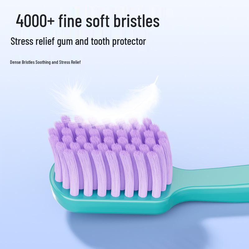 Japanese Brand Dopamine Adult Wide Head Soft Bristle Toothbrush - 3 Pack for Couples