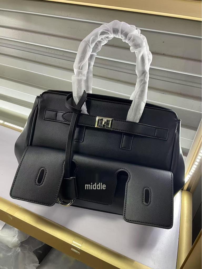 Unisex Echtleder Große Kapazität Schulter Tote Wing Bag