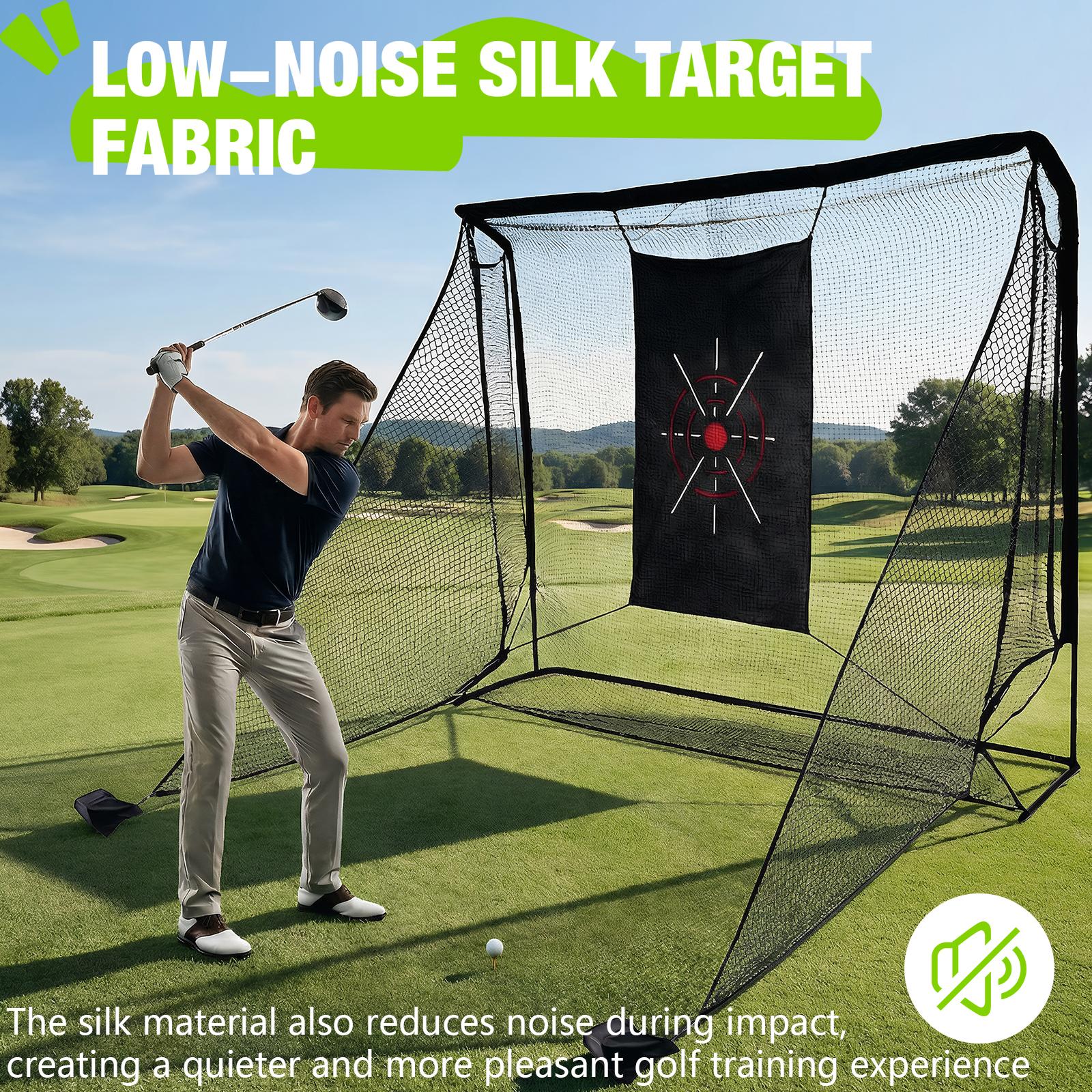 Hitting Practice Net 10x7ft Golf Hitting Net with Side Barriers & Target Cloth for Backyard Driving Chipping/Garage Training United States