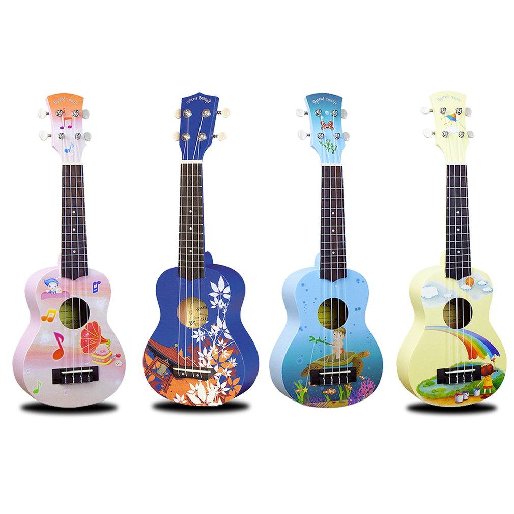 Ukelele 21 pulgadas pintado a mano Patrón de dibujos animados 4 cuerdas Uke  Bass Stringed comprar a buen precio — entrega gratuita, reseñas reales con  fotos — Joom