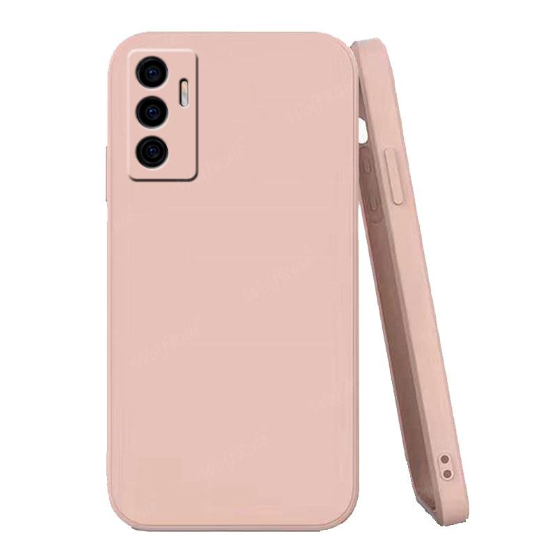 For Cover Vivo V23E Case For Vivo V23E Capas Silicone Shockproof Safe Bumper Back TPU Soft Cover For Vivo V23E Fundas 6.44"