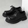 Fashion Platform Derby Shoes for Men with A High-end and Niche Design,height-increasing Insoles Mens Leather Shoes British Formal Shoes