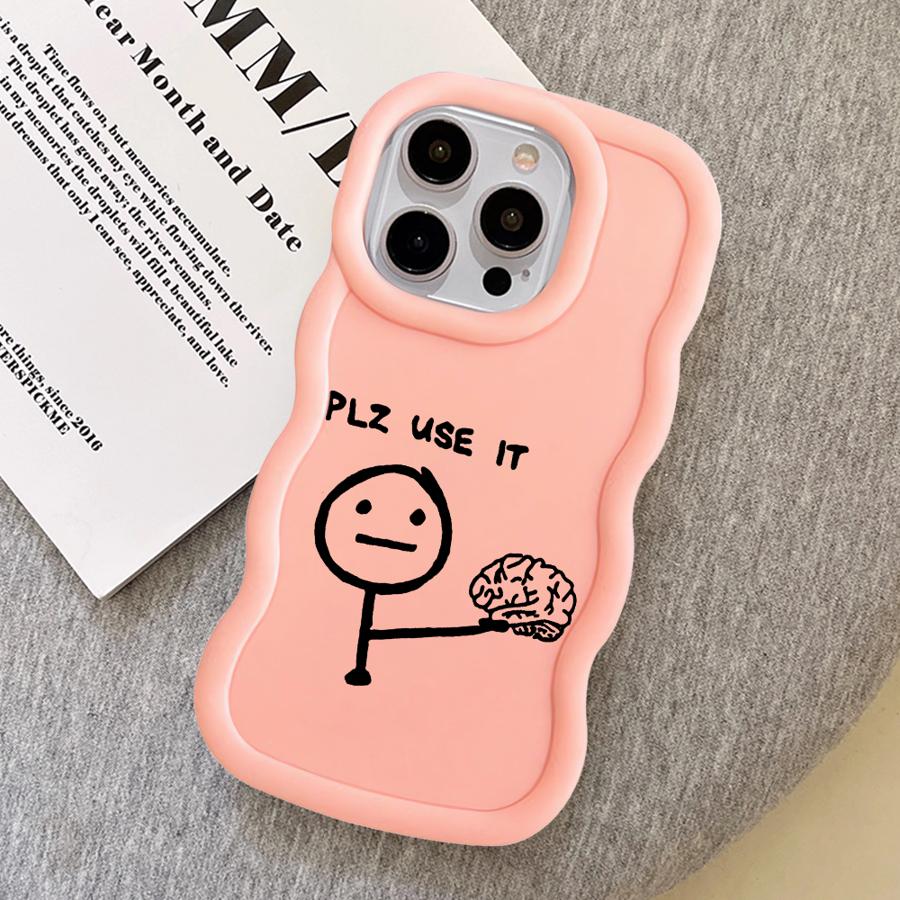Soft Phone Cover Case for iPhone XR 13 8 16 Pro Max 17 Air 12 11 15 Plus 14 Interesting Cartoon