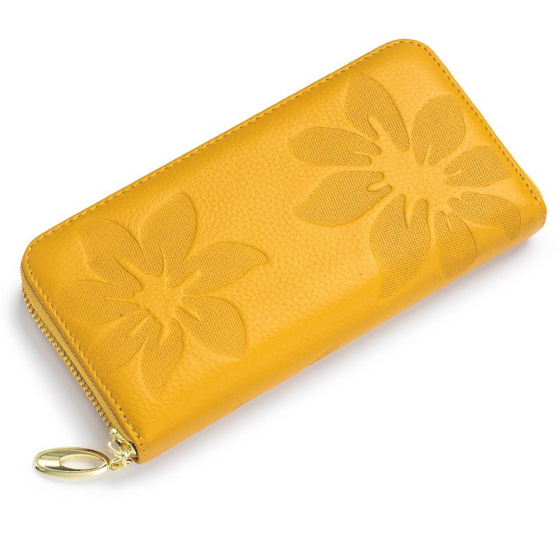 Cowhide Women's Wallet Long Handbag Women's Wallet