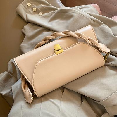 Französische Nische Geflochtene Träger Einzelne Schultertasche Achseltasche Täglicher Neuer Stil Retro Kette Umhängetasche für Frauen