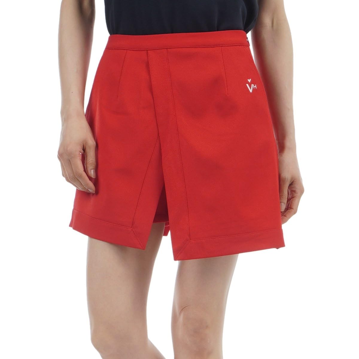 

Viva Heart Golf Pants Layered Twill Shorts Red Women s