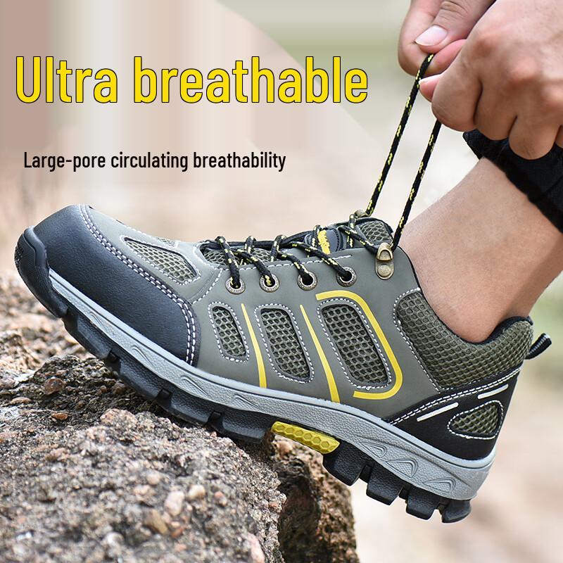 Lan oudun 857 Men s Casual Steel Toe Safety Shoes 44