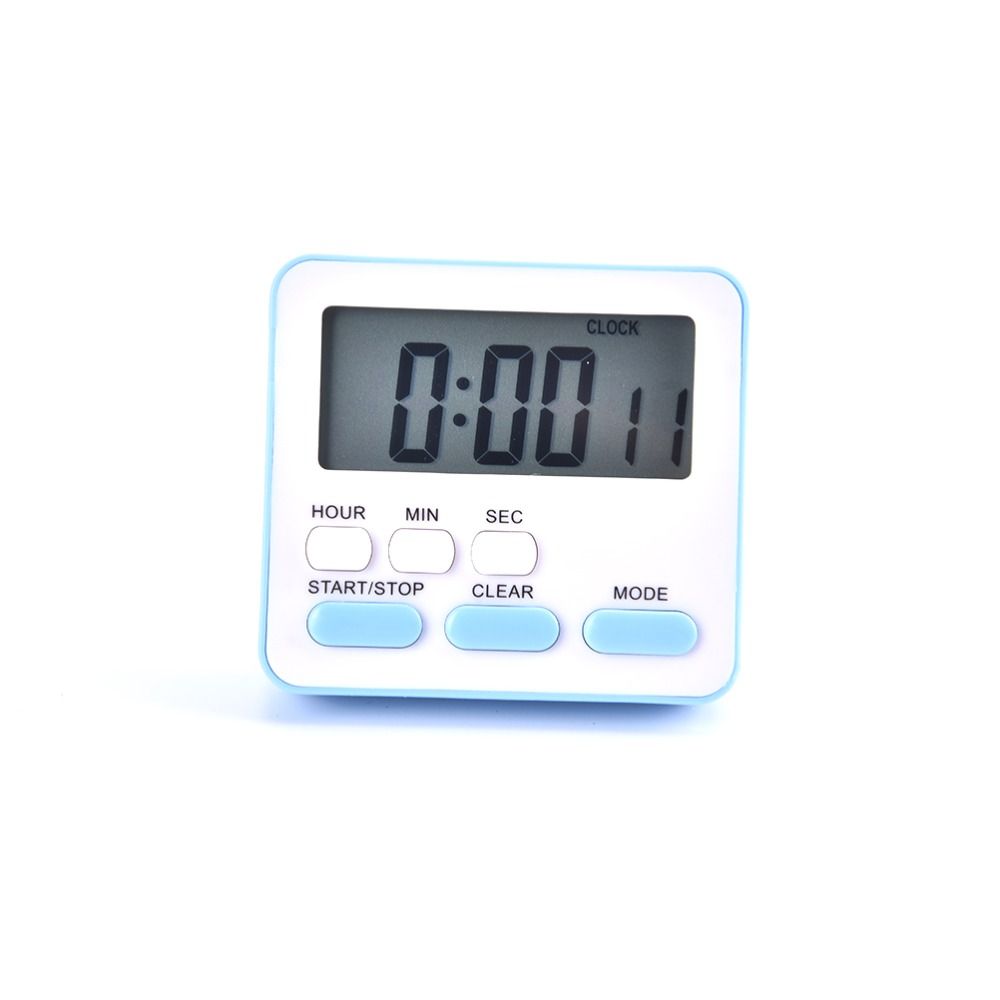 Kitchen Accessory LCD Digital Display Stopwatch With Flashing Light Kitchen Timer Alarm Clock