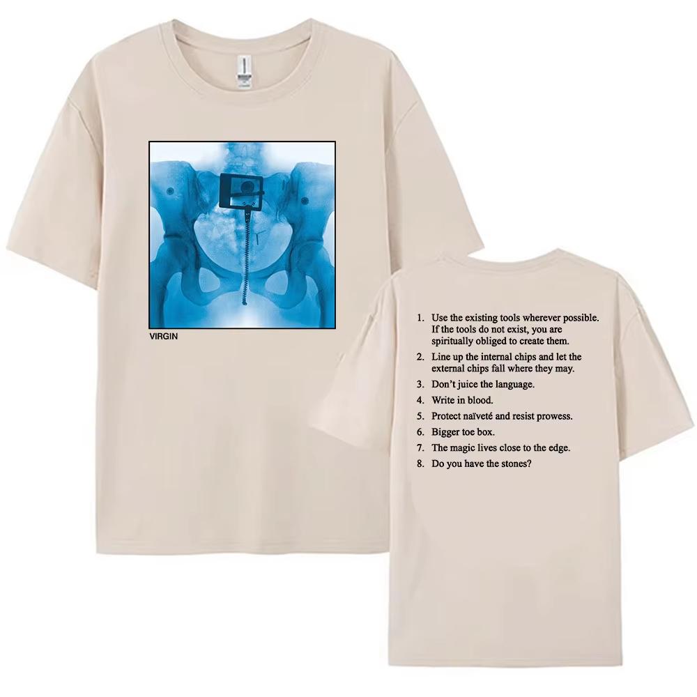 Virgin Album Printing 2025 NEW T-shirt Lorde Singer Graphic Tshirts Cotton Summer Short Sleeve T Shirt for Women Loose Fashion