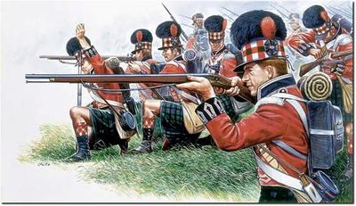 Platz Italeri 1/72 Napoleonische Kriege Schottische Highlander Infanterie Plastikmodellbausatz IT6004 (Menschlich)