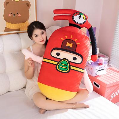 Cartoon Simulation Fire Extinguisher Throw Pillow Plush Toy Doll Home Pillow Rag Doll Fire Promotion Gift