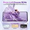 Refurbished - OUKITEL C26 Téléphone Portable, Android 16 16GO RAM+128GO ROM Smartphone 6,63"HD 5150mAh, Empreinte Digitale/Face ID/GPS,Violet