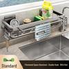 Wall-Mounted Kitchen Rack: No-Punch Seasoning Shelf & Draining Basket