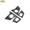 2Pcs Carbon Fiber Look Front Fog Light Trim Decor For Isuzu D-Max Dmax -