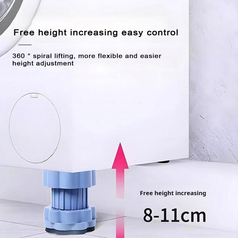 1-10 STÜCKE Universal Höhenverstellbare Waschmaschinenfußpolster Anti-Vibrations Kühlschrankbasis Feste Rutschfeste Unterlage Stützständer