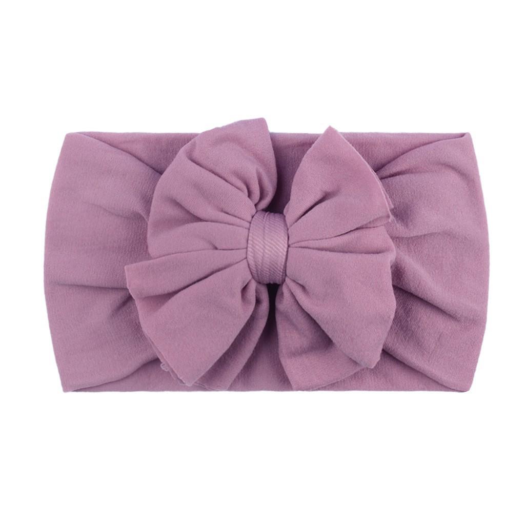23-Color Baby Nylon Bow Headbands - Double Layer Fashion Headdress