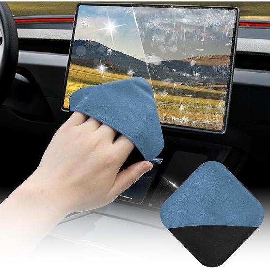 SuperKaKa Car Screen Cleaner- Vehicle Touchscreen Microfiber Cleaning Cloth, Touch Screens Clean Wipes Cars Interior Accessories Universal for Tesla