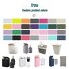 Foldable Bamboo Laundry Hamper with Lid and Inner Bag for Bedroom Storage.