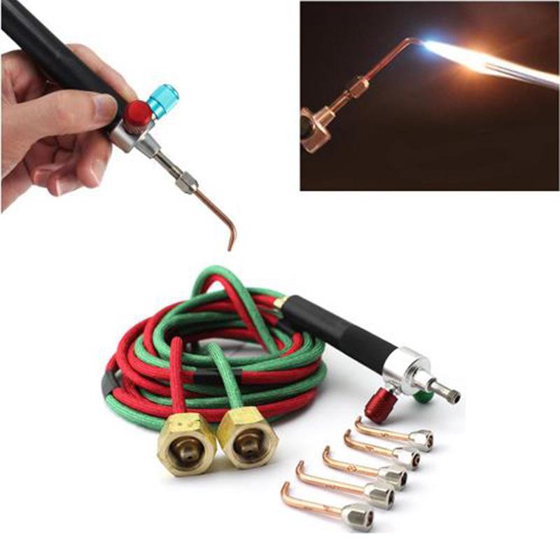 

Platinum oxygen welding torch with acetylene gun for welding gold.