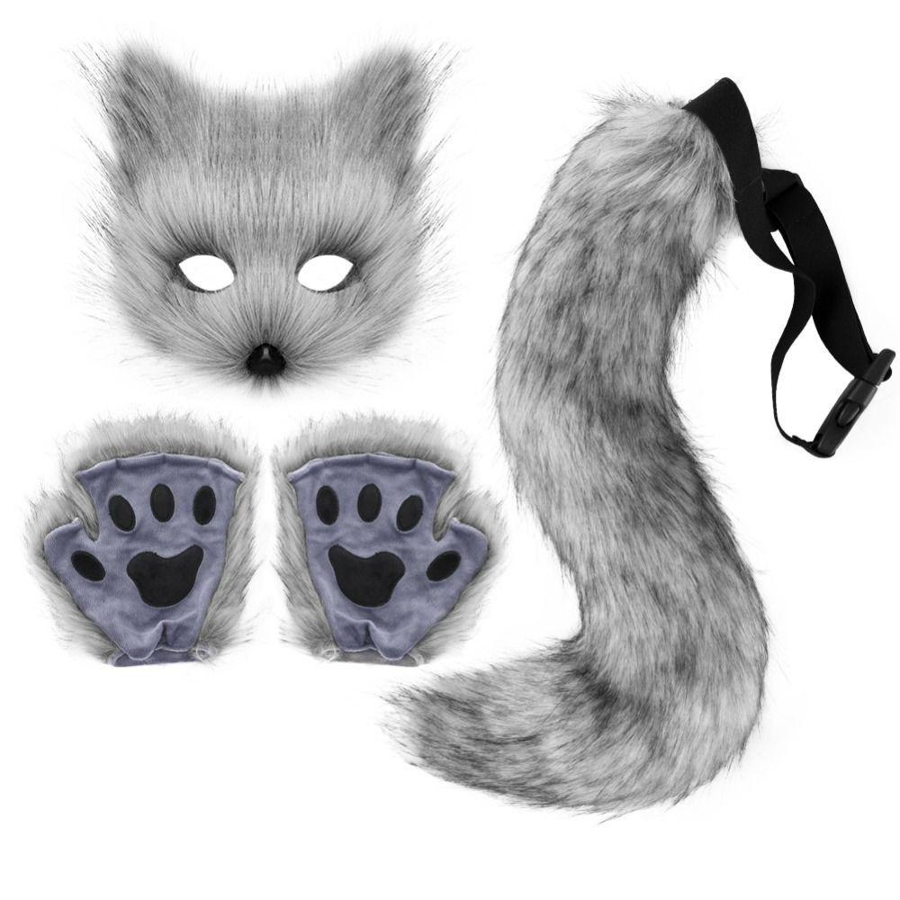 1set Plush Halloween Animal Cosplay Props Claw Animal Cosplay Props  Cosplay