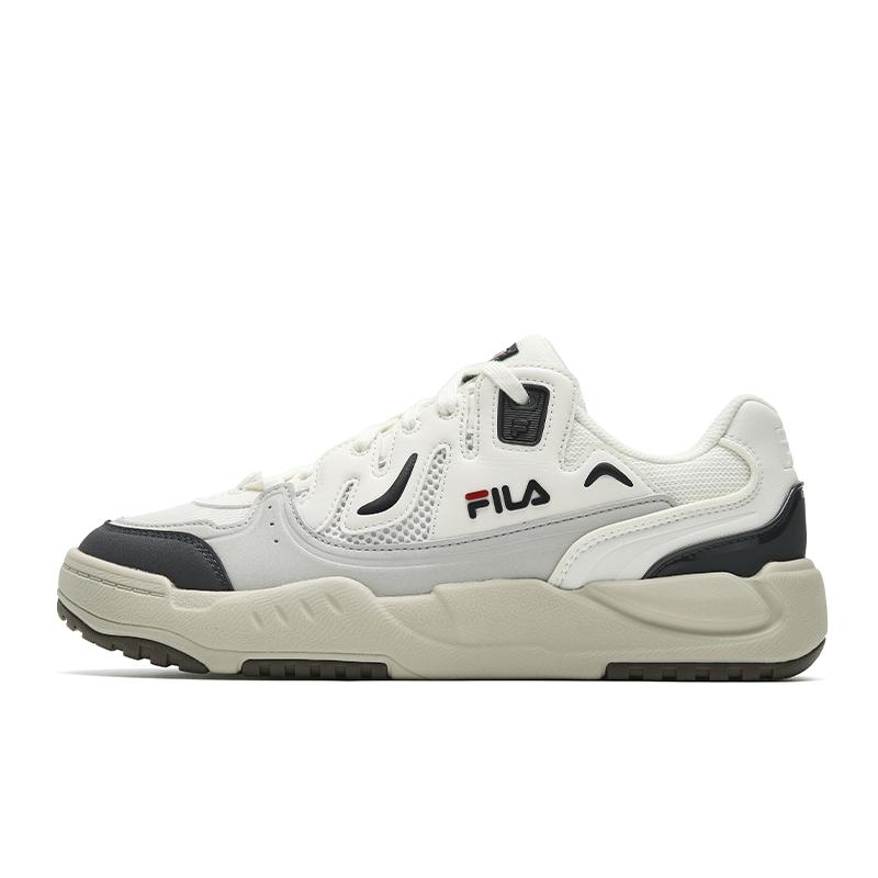 Men's Sneakers FILA COMP Skate Shoes Men's Low-top White Cotton Candy/Shadow Black Gray